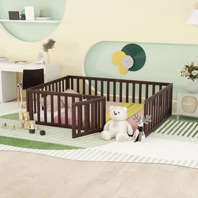 Streamdale Furniture Streamdale Full Size Wood Daybed Frame With Fence