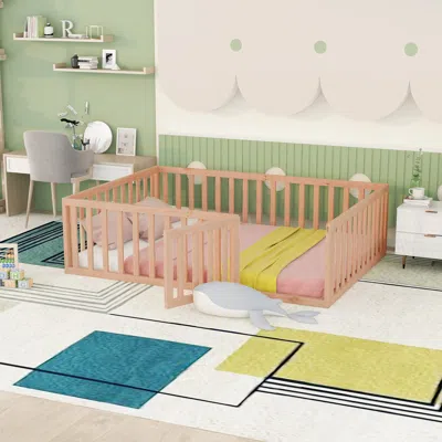 Streamdale Furniture Streamdale Full Size Wood Daybed Frame With Fence