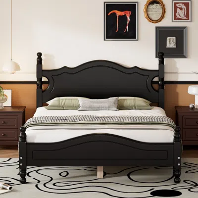 Streamdale Furniture Streamdale Full Size Wood Platform Bed Frame