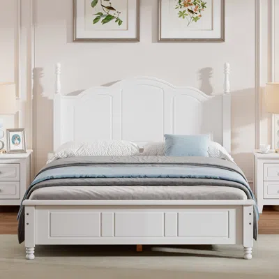 Streamdale Furniture Streamdale Full Size Wood Platform Bed Frame