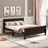 Streamdale Furniture Streamdale Full Size Wood Platform Bed With Headboard And Wooden Slat Support