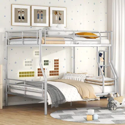 Streamdale Furniture Streamdale Full Xl Over Queen Metal Bunk Bed