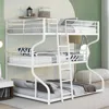 Streamdale Furniture Streamdale Full Xl Over Twin Xl Over Queen Size Triple Bunk Bed With Long