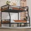 Streamdale Furniture Streamdale Full Xl/queen Metal Bunk Bed - Black