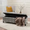 Streamdale Furniture Streamdale Geo-upholstered Storage Bench Style And Function In One
