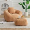 Streamdale Furniture Streamdale Giant Faux Fur Bean Bag Chair With Filler