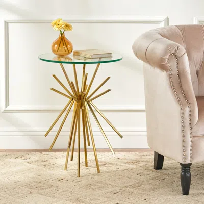 Streamdale Furniture Streamdale Glamorous Sunburst Glass Table