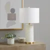 STREAMDALE FURNITURE STREAMDALE GRACE IVY TEXTURED DOT TABLE LAMP