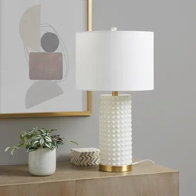 Streamdale Furniture Streamdale Grace Ivy Textured Dot Table Lamp