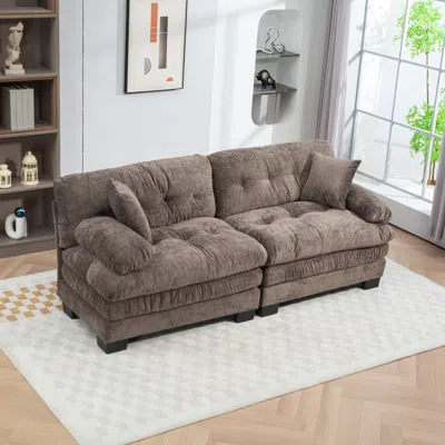 Streamdale Furniture Streamdale Gray Chenille Sectional Sofa Sleeper