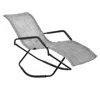 Streamdale Furniture Streamdale Gray Foldable Rocking Sun Lounger