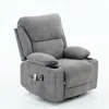 Streamdale Furniture Streamdale Gray Remote-controlled Heating And Massage Assistive Recliner For Seniors
