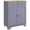 Streamdale Furniture Streamdale Gray Sideboard Cabinet With Drawers For Kitchen, Living Room, Hallway