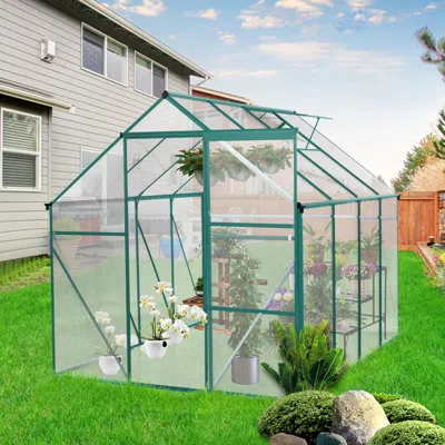 Streamdale Furniture Streamdale Green-6 X 8 Ft Outdoor Patio Greenhouse