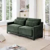 Streamdale Furniture Streamdale Green Chenille 2-seater Sofa With Lumbar Pillows