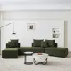 Streamdale Furniture Streamdale Green Modular Sectional Sofa With Chaise