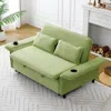 Streamdale Furniture Streamdale Green Multi-functional Sofa Bed With Adjustable Armrests & Backrests