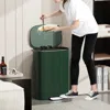 Streamdale Furniture Streamdale Green Stainless Steel Kitchen Trash Can - 13 Gallon Capacity