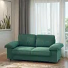 Streamdale Furniture Streamdale Green Velvet 79" Storage Loveseat - Modern Small Space Sofa In Green