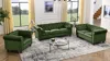 Streamdale Furniture Streamdale Green Velvet Tufted Sofa Settee