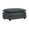 Streamdale Furniture Streamdale Grey Chenille Ottoman Footrest For Sofa