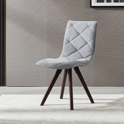 Streamdale Furniture Streamdale Grey Fluted Mid-century Modern Coffee Table