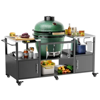 Streamdale Furniture Streamdale Grill Table For Big Green Egg & Kamado Joe Jr