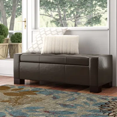 Streamdale Furniture Streamdale Guernsey Tufted Ottoman Bench Style In Black