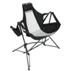 Streamdale Furniture Streamdale Hammock Camping Rocking Chair, Portable, Adjustable, With Pillow & Bag - Black