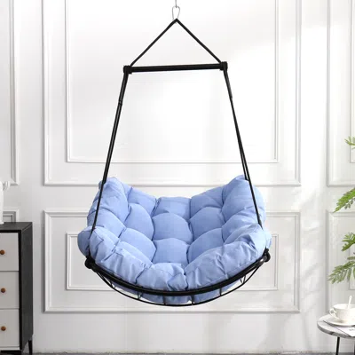Streamdale Furniture Streamdale Hammock Chair Swing With Cushion - Blue