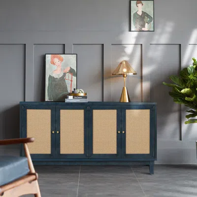 Streamdale Furniture Streamdale Handcrafted Rattan Storage Cabinets - Modern And Stylish