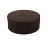 Streamdale Furniture Streamdale Handcrafted Round Coffee Table End Table With Elegant Relief