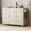 Streamdale Furniture Streamdale Handwoven Coastal Kitchen Island With Drop Leaf, Solid Wood Cabinet