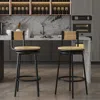Streamdale Furniture Streamdale Handwoven Farmhouse Bar Stool With Ergonomic Design And Maximum Comfort