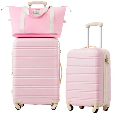 Streamdale Furniture Streamdale Hardshell Luggage Sets 2pcs + Bag Spinner Suitcase With Tsa Lock Lightweight 20" + 24"