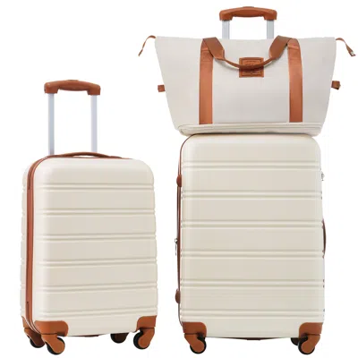 Streamdale Furniture Streamdale Hardshell Luggage Sets 2pcs + Bag Spinner Suitcase With Tsa Lock Lightweight 20" + 24"