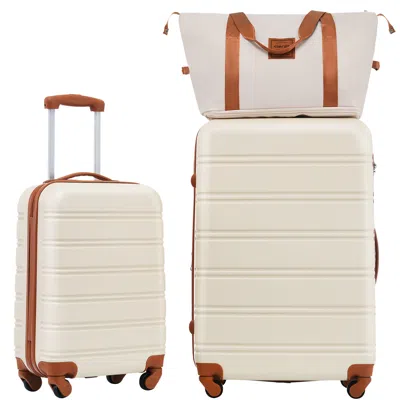 Streamdale Furniture Streamdale Hardshell Luggage Sets 2pcs + Bag Spinner Suitcase With Tsa Lock Lightweight 20" + 28"
