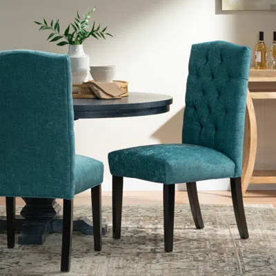 Streamdale Furniture Streamdale Harriet Kd Tufted Dining Chairs Mp2 (set Of 2)