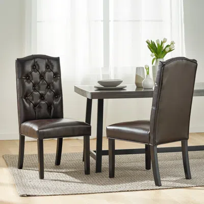 Streamdale Furniture Streamdale Harriet Kd Tufted Dining Chairs Mp2 (set Of 2)