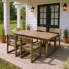 Streamdale Furniture Streamdale Hdpe 5-piece Outdoor Dining Set - Weather-resistant Patio Furniture