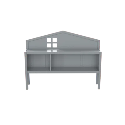 Streamdale Furniture Streamdale Headboard Storage Cabinet For Montessori Floor Bed - Grey