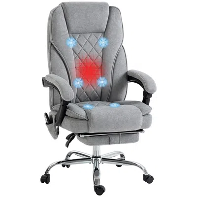 Streamdale Furniture Streamdale Heated Reclining Massage Desk Chair With Footrest