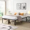 Streamdale Furniture Streamdale Heavy Duty Metal Bed Frame Full Size Black