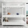 Streamdale Furniture Streamdale Heavy-duty Triple Bunk Bed W/ Ladder & Rail - White