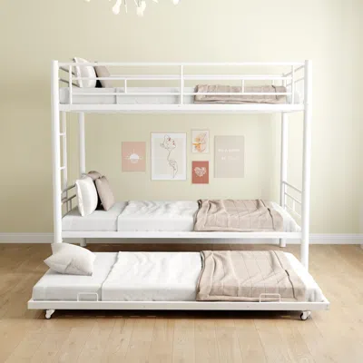 Streamdale Furniture Streamdale Heavy-duty Twin Over Full Bunk Bed, White