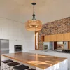 Streamdale Furniture Streamdale Hemp Rope Pendant Light, Hand-woven Natural Shade