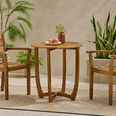 Streamdale Furniture Streamdale Hermosa 27.5" Circular Wood Table