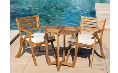 Streamdale Furniture Streamdale Hermosa Kd Wood Dining Set With Cushions