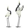 Streamdale Furniture Streamdale Heron Garden Statues: Standing Bird Sculptures (set Of 2)