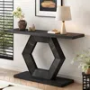 Streamdale Furniture Streamdale Hexagon Leg Entryway Table - Fir Veneer